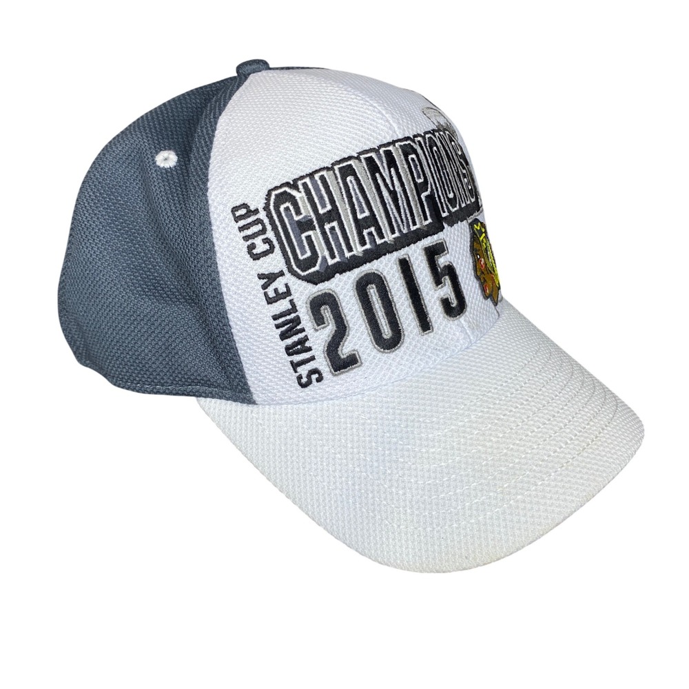 Chicago Blackhawks Stanley Cup Champions 2015 Reebok Hat Cap NHL Hockey